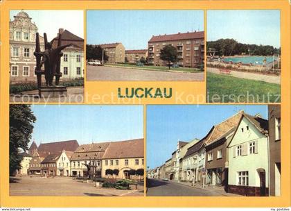 Luckau Niederlausitz Freibad Markt Karl Liebknecht Denkmal
