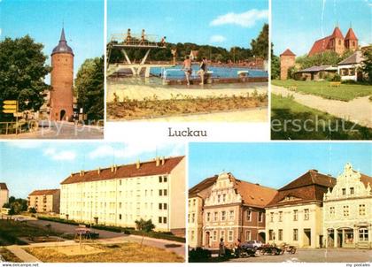 Luckau Niederlausitz Roter Turm Schwimmbad Nikolaikirche Wilhelm Pieck Strasse M