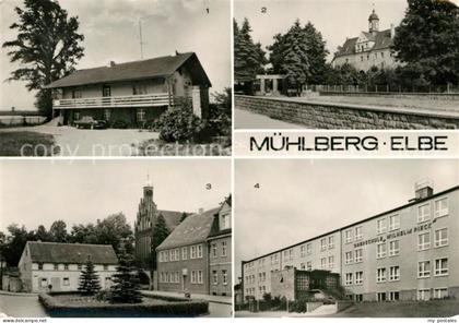 Muehlberg Elbe Klubgaststaette Strandhaeuschen Schloss Thaelmannplatz