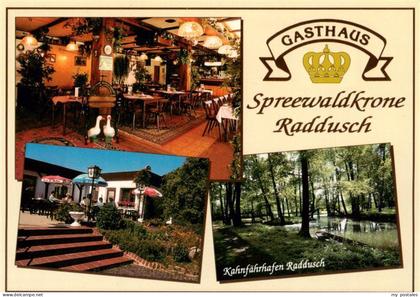 Raddusch Vetschau Spreewald Brandenburg Gasthaus-Spreewaldkrone Kahnfaehrhafen-R