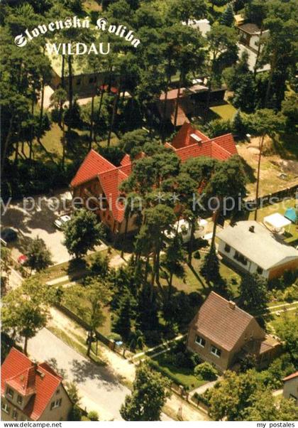 Wildau Koenigs Wusterhausen Pension Restaurant Slovenska Koliba Fliegeraufnahme