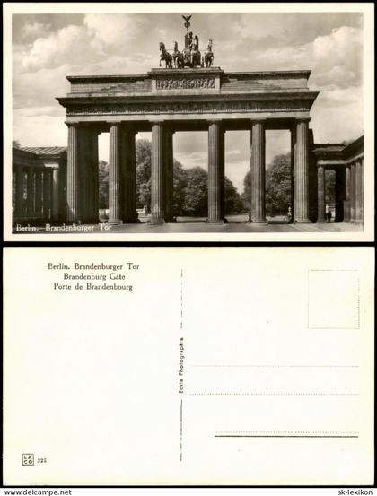 Ansichtskarte Mitte-Berlin Brandenburger Tor 1932
