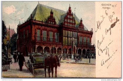 Allemagne - BREME - BREMEN - Rathhaus.