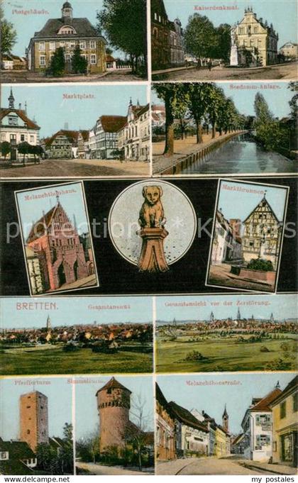 Bretten Baden Teilansichten Gebaeude Gesamtansichten