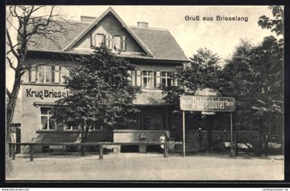 AK Brieselang, Ansicht vom Gasthaus Krug Brieselang