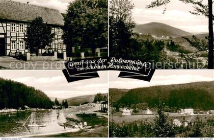 Brilon Hochsauerlandkreis NRW Gaststaette Zur Pulvermuehle Brilon Wald Hoppecket