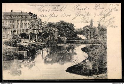AK Brühl, Königl. Schloss, Parkanlage