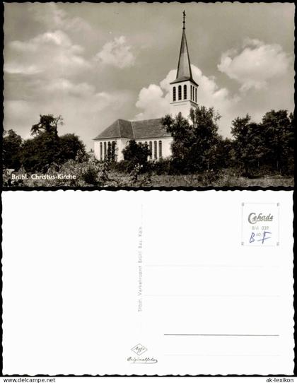 Ansichtskarte Brühl Christus-Kirche - Fotokarte 1962