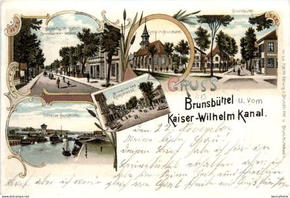 Gruss aus Brunsbüttel - Litho