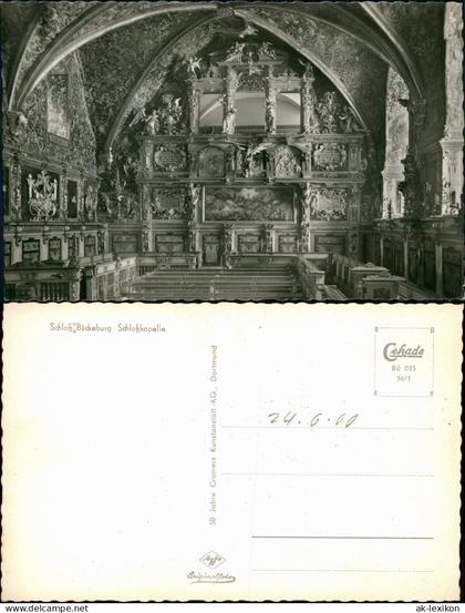 Ansichtskarte Bückeburg Schloß Bückeburg Schloßkapelle 1956