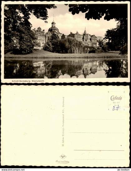 Bückeburg Fürstliches Schloss Schloß Bückeburg Westansicht 1956
