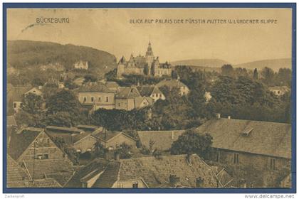 Bückeburg Palais der Fürstin Mutter u. Luhdener Klippe, gelaufen 1911 (AK772)
