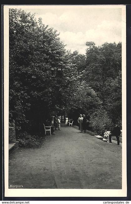 AK Bad Randringhausen b. Bünde, Kurpark