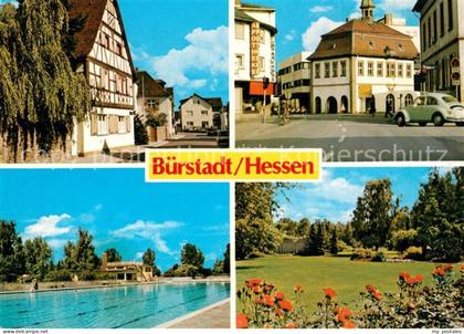 Buerstadt Schwimmbad Park Stadtansicht