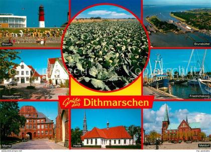 Buesum Nordseebad Brunsbuettel Friedrichskoog Wessenburen Marne Meldorf Heide