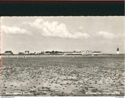 Buesum Nordseebad Buesum Watt ungelaufen ca. 1955