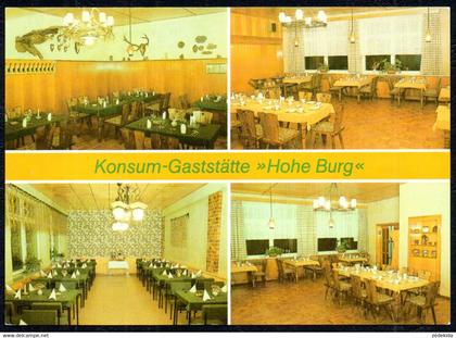 F7532 - TOP Schlemmin Konsum Gaststätte Hohe Burg Innenansicht - Verlag Bild und Heimat Reichebach