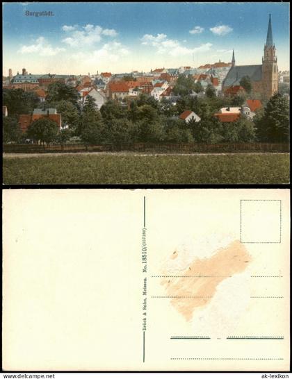 Ansichtskarte Burgstädt Partie am Stadtrand 1914
