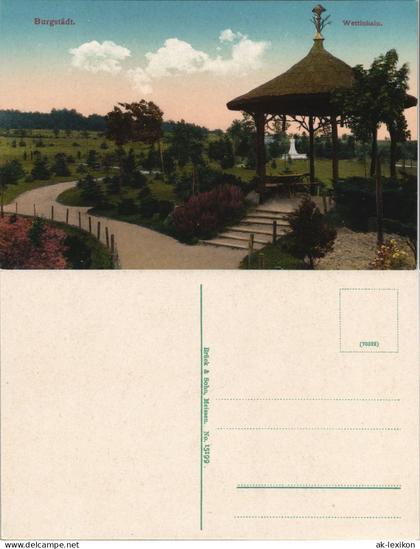 Ansichtskarte Burgstädt Wettin-Hain, Pavillon 1913