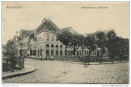 Buxtehude - Breitestrasse und Ost-Fleth - Verlag H. Behning Photograph Buxtehude gel. 1910