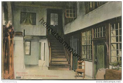 Buxtehude - Diele eines alten Bürgerhauses - Verlag M. Glückstadt & Münden Hamburg gel. 1913