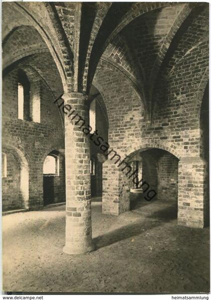 Kloster Chorin - Klosterküche - Foto-Ansichtskarte Grossformat - Handabzug - Verlag Rotophot Bestensee 60er Jahre