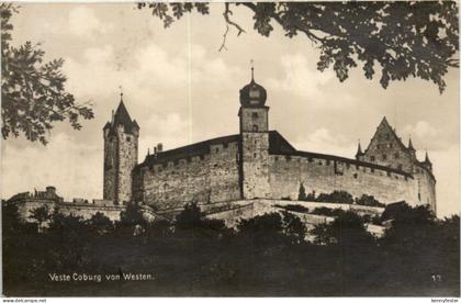 Coburg, Veste Coburg vom Westen