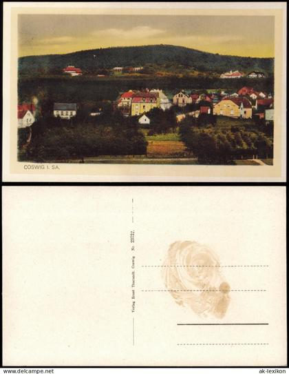 Ansichtskarte Coswig (Sachsen) Stadtpartie 1926