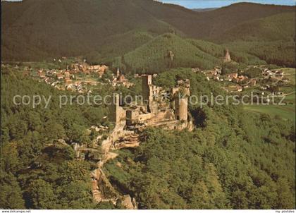 Dahn Ruine Alt- Dahn Erfweiler Fliegeraufnahme