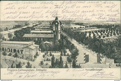 Ansichtskarte Dallgow-Döberitz Baracken-Lager, Truppenübungsplatz g1916 #