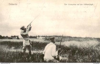 Doeberitz-Dallgow Der Kronprinz auf der Huehnerjagd