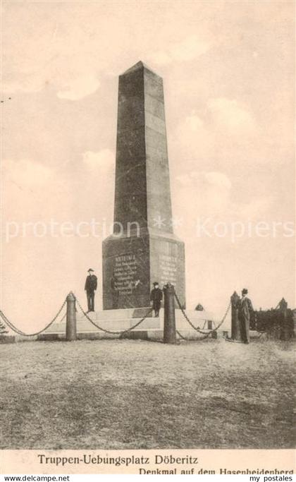 Doeberitz Truppenuebungsplatz Denkmal auf dem Hasenheidenberg