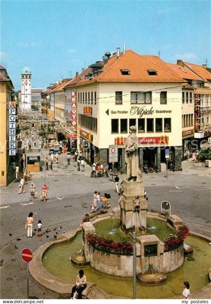 Darmstadt Ludwigsplatz mit Bismark-Denkmal