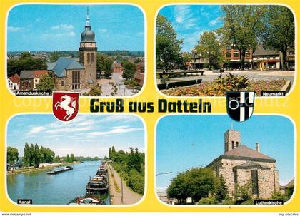 Datteln Amanduskirche Neumarkt Lutherkirche Kanal Binnenschifffahrt