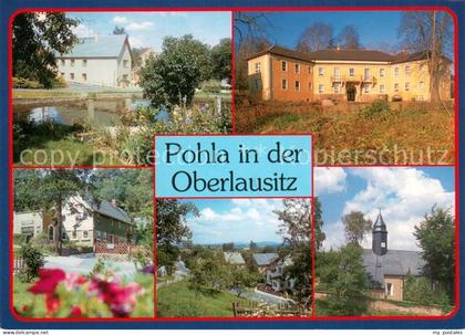 Pohla Stacha Ehem Rittergut Ehem Gasthof Forker Ortsansicht Kirche