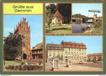 Demmin Mecklenburg Vorpommern Luisentor Zugbruecke ueber Peene