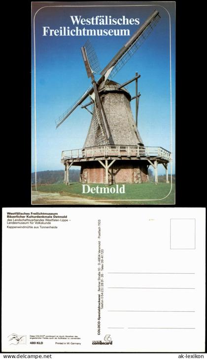 Ansichtskarte Detmold Mühle Windmühle Westfälisches Freilichtmuseum 1980