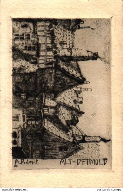 Detmold, Alt-Detmold, sign. A. Piderit, um 1910/15