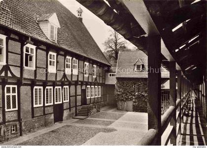 Burg Dinklage Benediktinerinnenkloster St Scholastika Blick vom Apostelgang auf