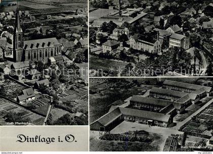 Dinklage Kath Pfarrkirche Teilansicht Kath Volksschule