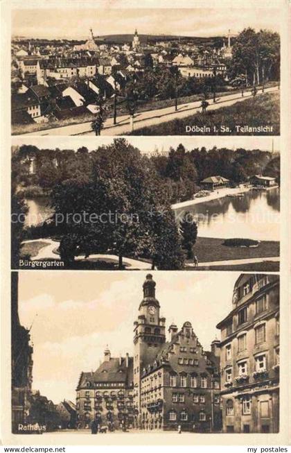 Doebeln Sachsen Panorama Buergergarten