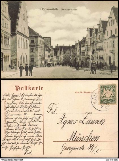 Ansichtskarte Donauwörth Reichsstrasse 190