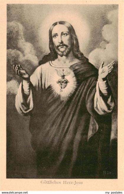 Sprendlingen  Dreieich Christusbild Goettliches Herz Jesu