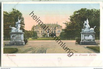 Dresden - Grosser Garten - Palais - Verlag Hermann Poy Dresden