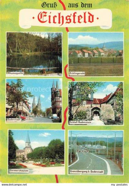 Eichsfeld Duderstadt Rhumequelle Ecklingerode Duderstadt Schloss Bodenstein Germ