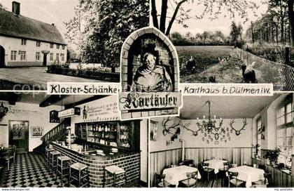 Karthaus Duelmen Kloster-Schaenke Reklamekarte
