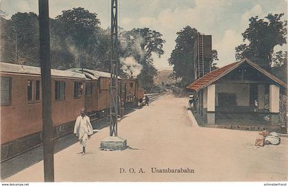 AK Usambarabahn Usambara Bahnhof Gare Railway Station Train Zug Deutsch Ostafrika Deutsche Kolonie DOA Tansania Tanzanie