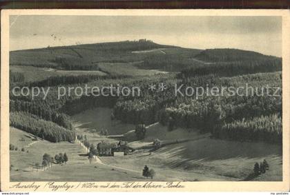 Auersberg Wildenthal Panorama Tal der kleinen Bockau Aussichtsturm Unterkunftsha