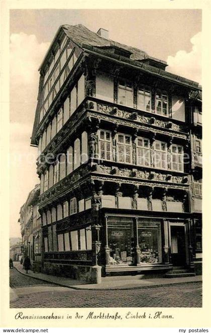 Einbeck Niedersachsen Renaissancehaus Marktstrasse
