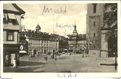 Eisenach Thueringen Eisenach Schloss Rathaus x 1956